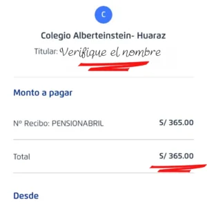 bcp verifique el monto de la mensualidad