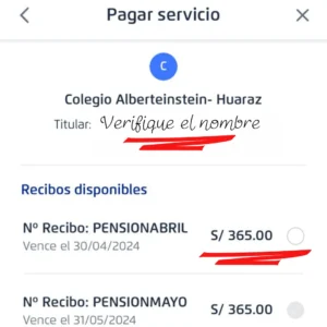 bcp verifique el nombre del alumno